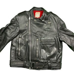 Vintage 60s Lewis leathers rare real hide leather Moto jacket men’s medium